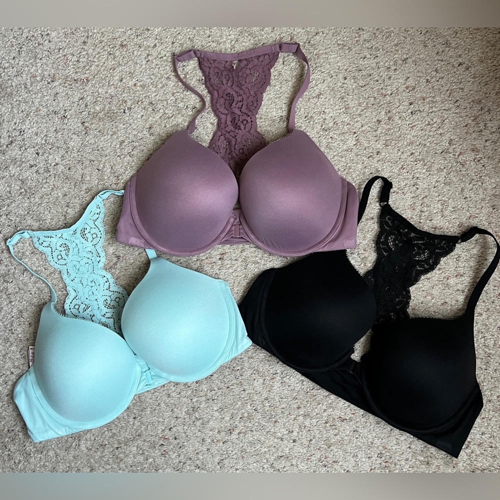 Like New - Body by Victoria Lace Racerback Push-up Front Close